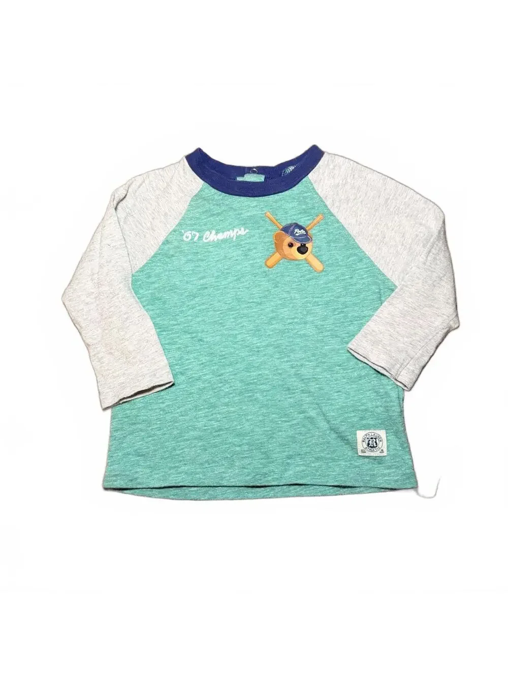Ralph Lauren Toddler Boys 12M Baseball-Themed Long Sleeve Shirt